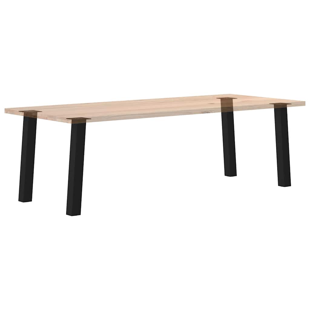 vidaXL Nogi do stołu konsolowego 4 szt. Czarne 72 cm Stalowe