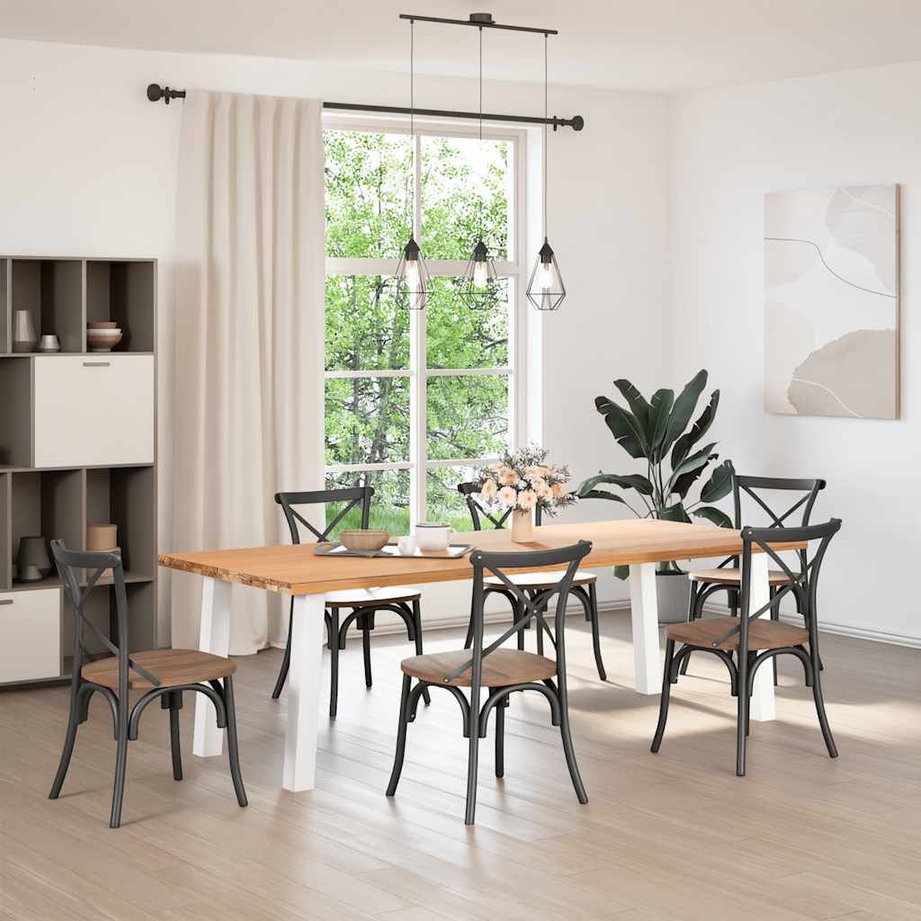 vidaXL Nogi do stołu konsolowego 4 szt. Białe 72 cm Stalowe