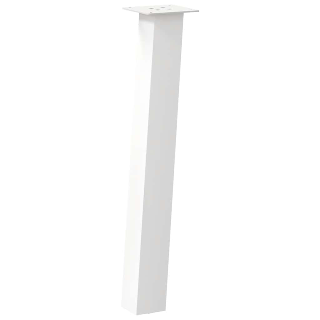 vidaXL Nogi do stołu konsolowego 4 szt. Białe 72 cm Stalowe