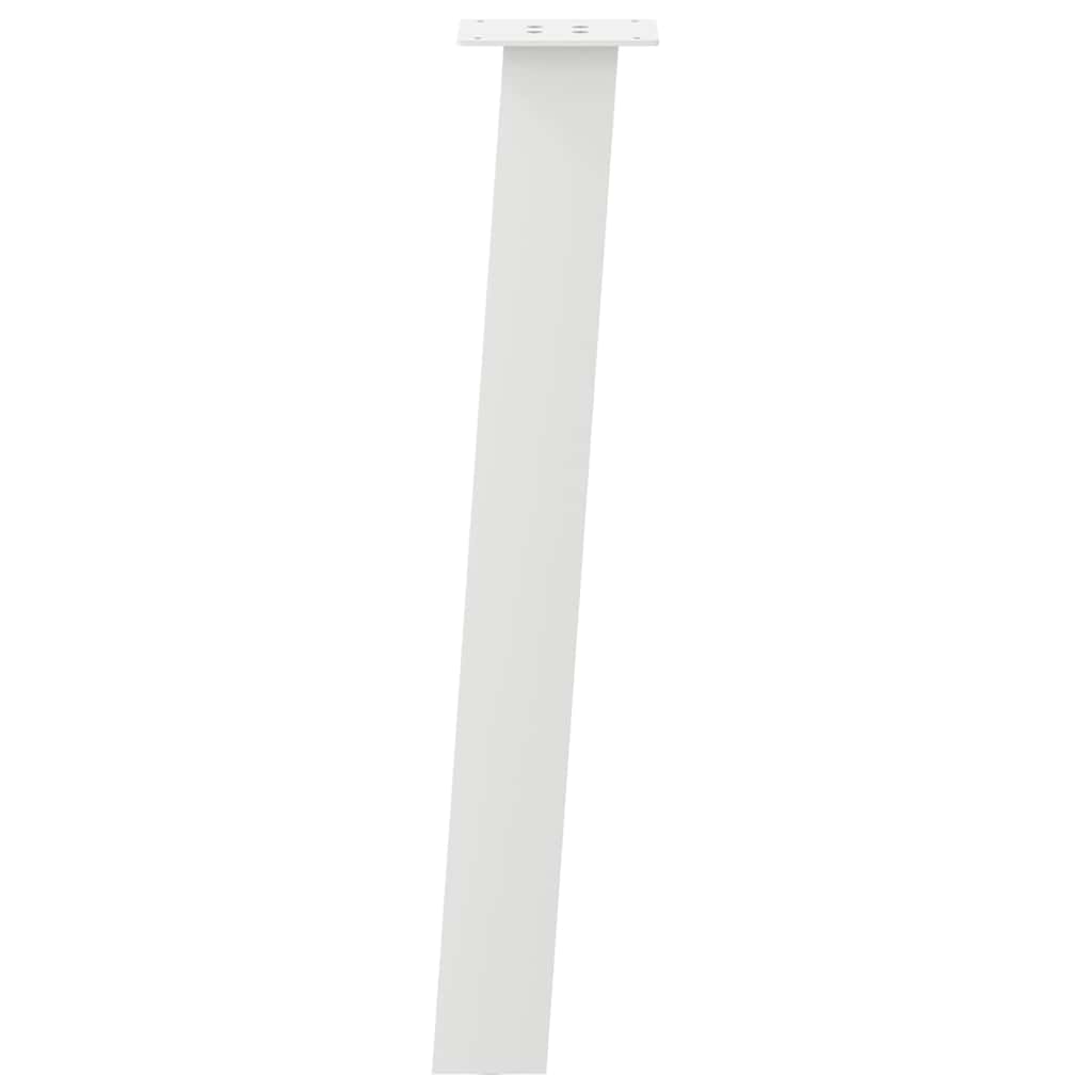 vidaXL Nogi do stołu konsolowego 4 szt. Białe 72 cm Stalowe