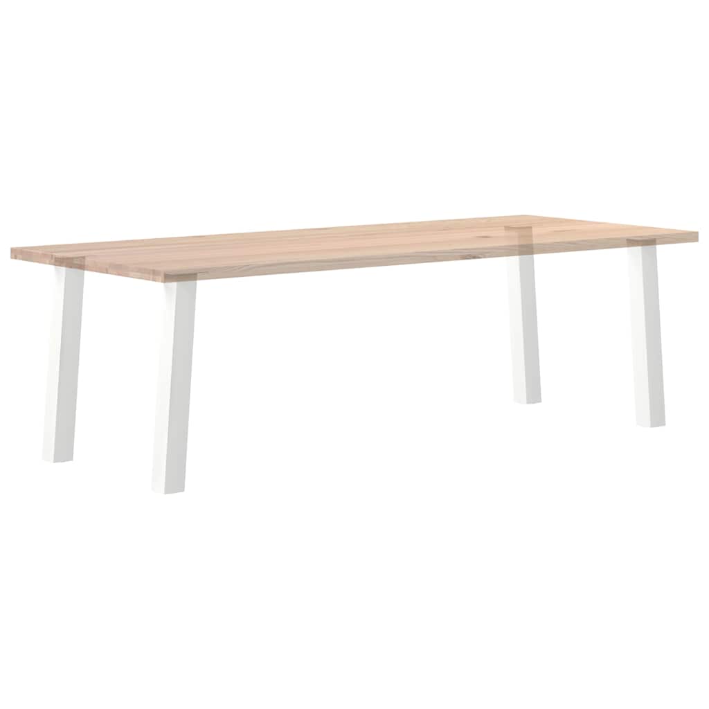 vidaXL Nogi do stołu konsolowego 4 szt. Białe 72 cm Stalowe