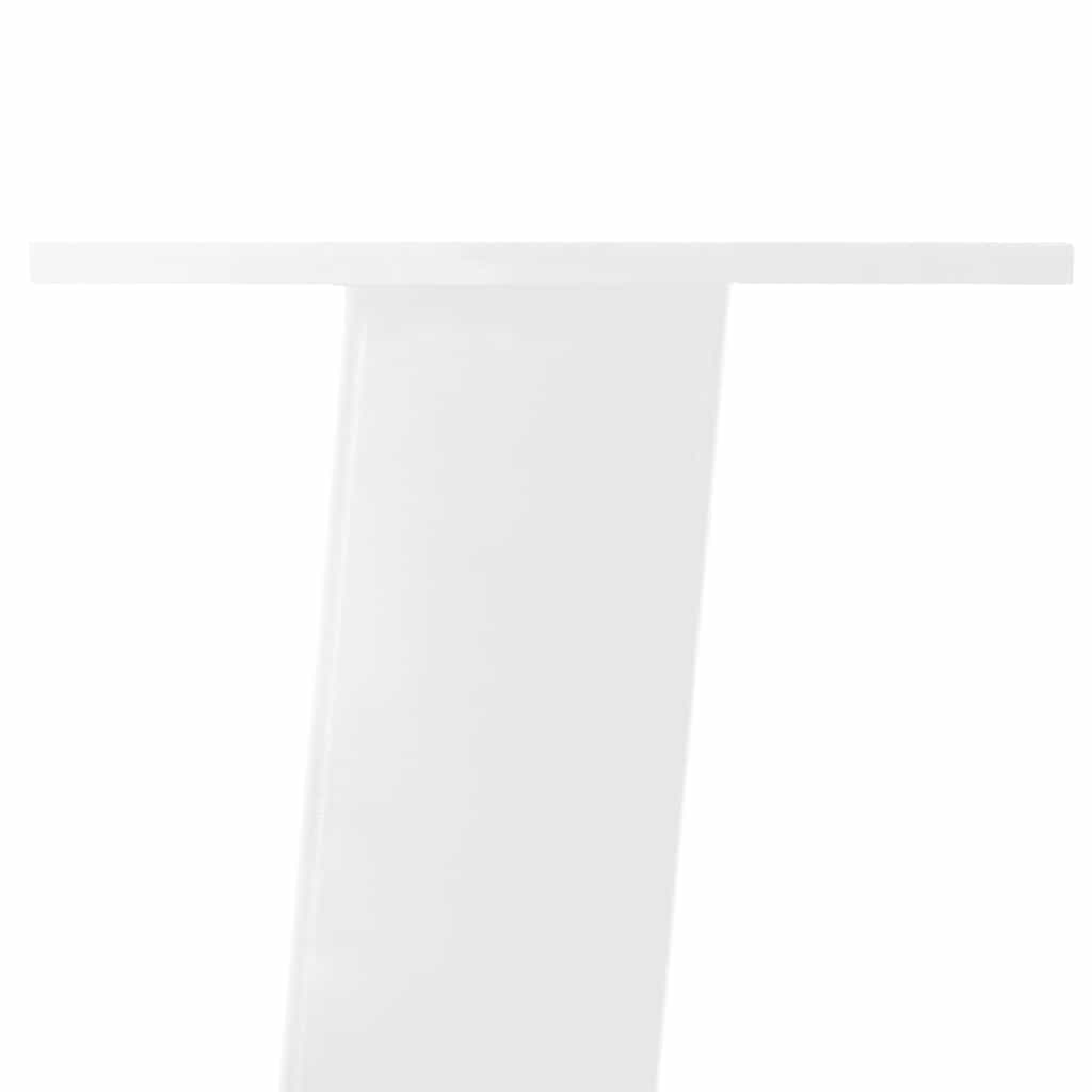vidaXL Nogi do stołu konsolowego 4 szt. Białe 72 cm Stalowe