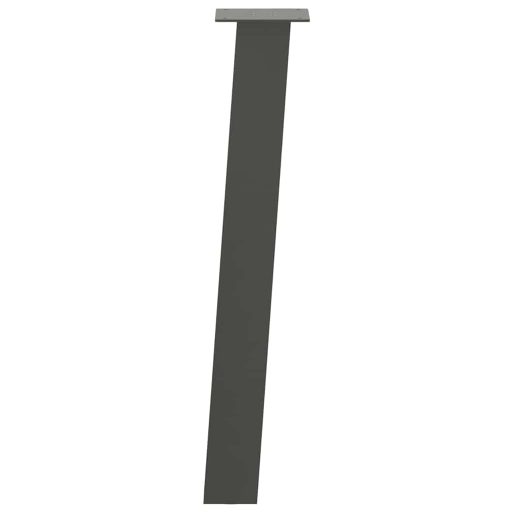 vidaXL Nogi do stołu konsolowego 4 szt. Antracyt 72 cm Stal