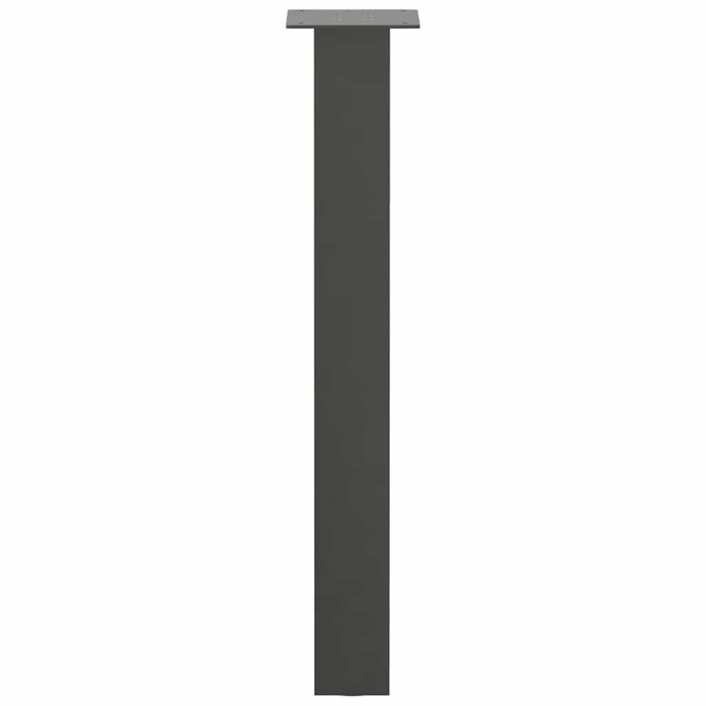 vidaXL Nogi do stołu konsolowego 4 szt. Antracyt 72 cm Stal