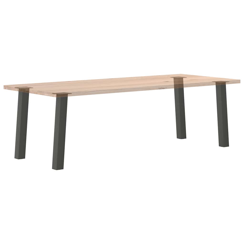 vidaXL Nogi do stołu konsolowego 4 szt. Antracyt 72 cm Stal