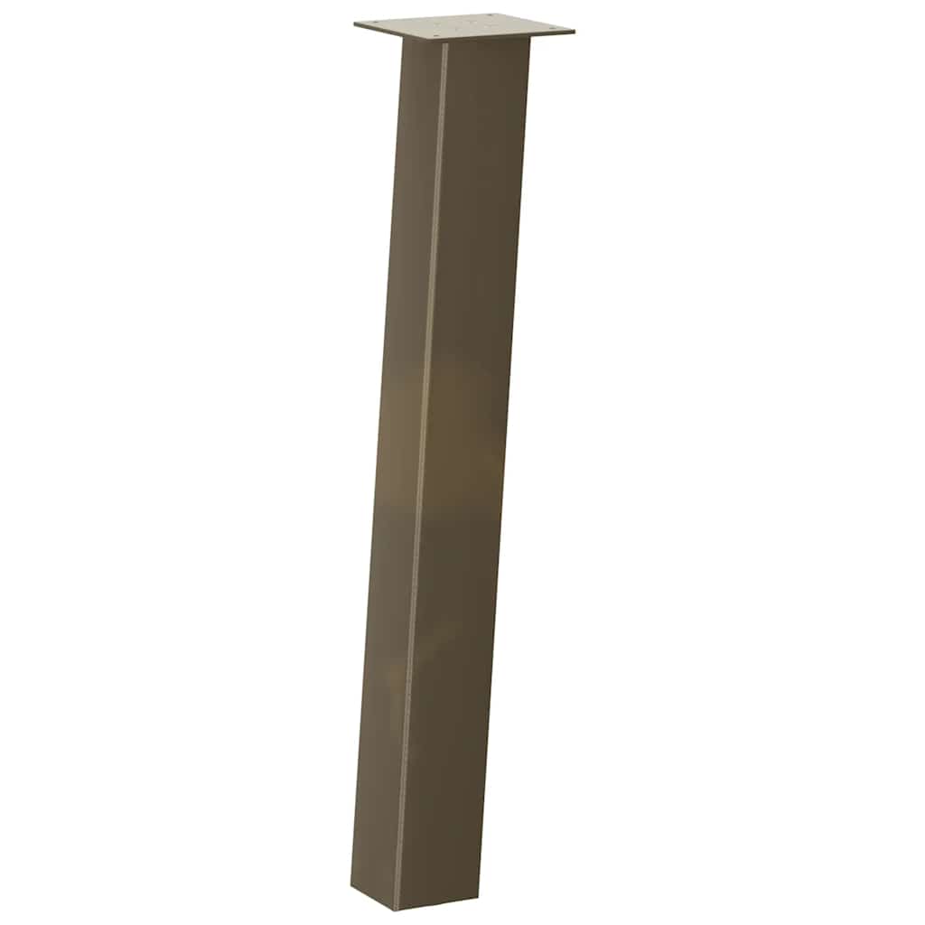 vidaXL Nogi do stołu konsolowego 4 szt. Naturalna stal 72 cm Stal