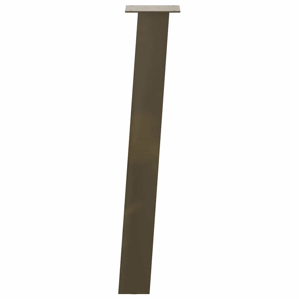 vidaXL Nogi do stołu konsolowego 4 szt. Naturalna stal 72 cm Stal