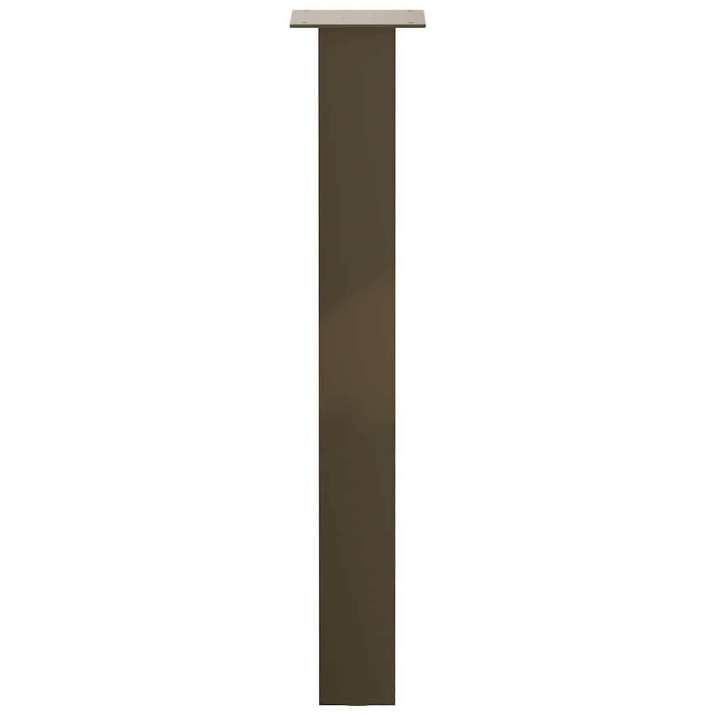 vidaXL Nogi do stołu konsolowego 4 szt. Naturalna stal 72 cm Stal