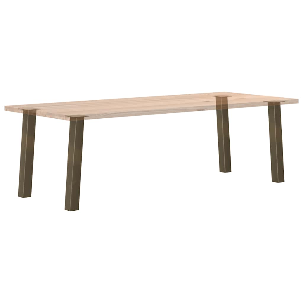 vidaXL Nogi do stołu konsolowego 4 szt. Naturalna stal 72 cm Stal