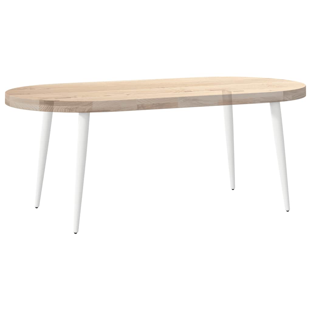 vidaXL Nogi do stolika kawowego w kształcie stożka 4 szt. Białe 30-31 cm Stal