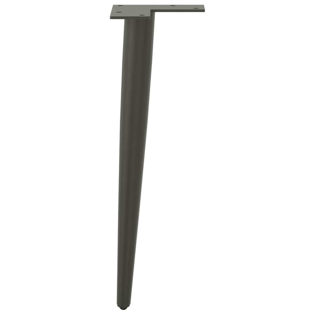 vidaXL Nogi do stolika kawowego w kształcie stożka 4 szt. Antracyt 30-31 cm Stal