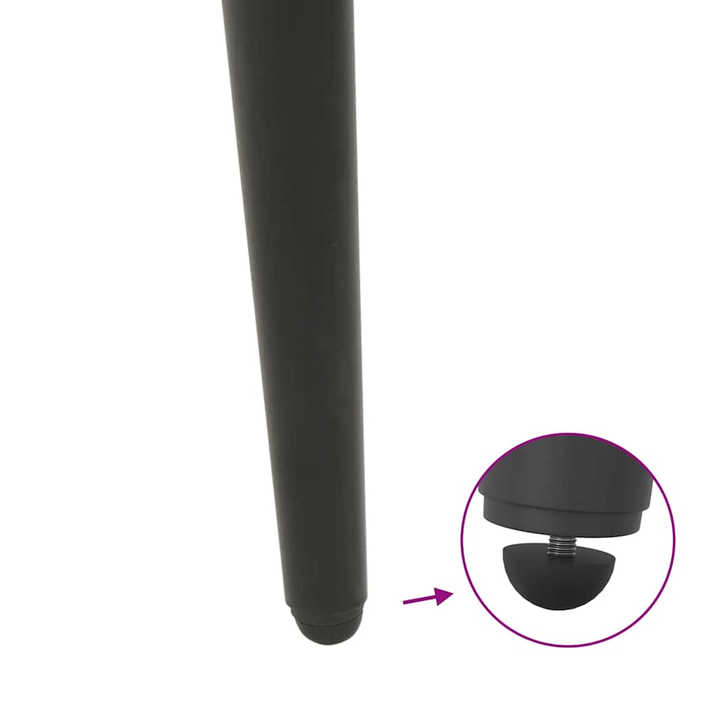 vidaXL Nogi do stolika kawowego w kształcie stożka 4 szt. Antracyt 30-31 cm Stal