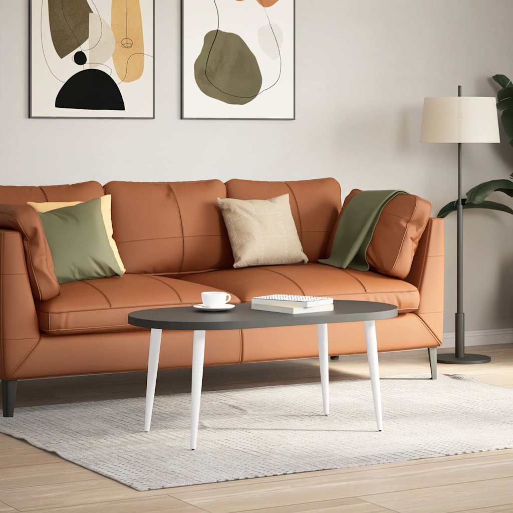 vidaXL Nogi do stolika kawowego w kształcie stożka 4 szt. Białe 42-43 cm Stalowe