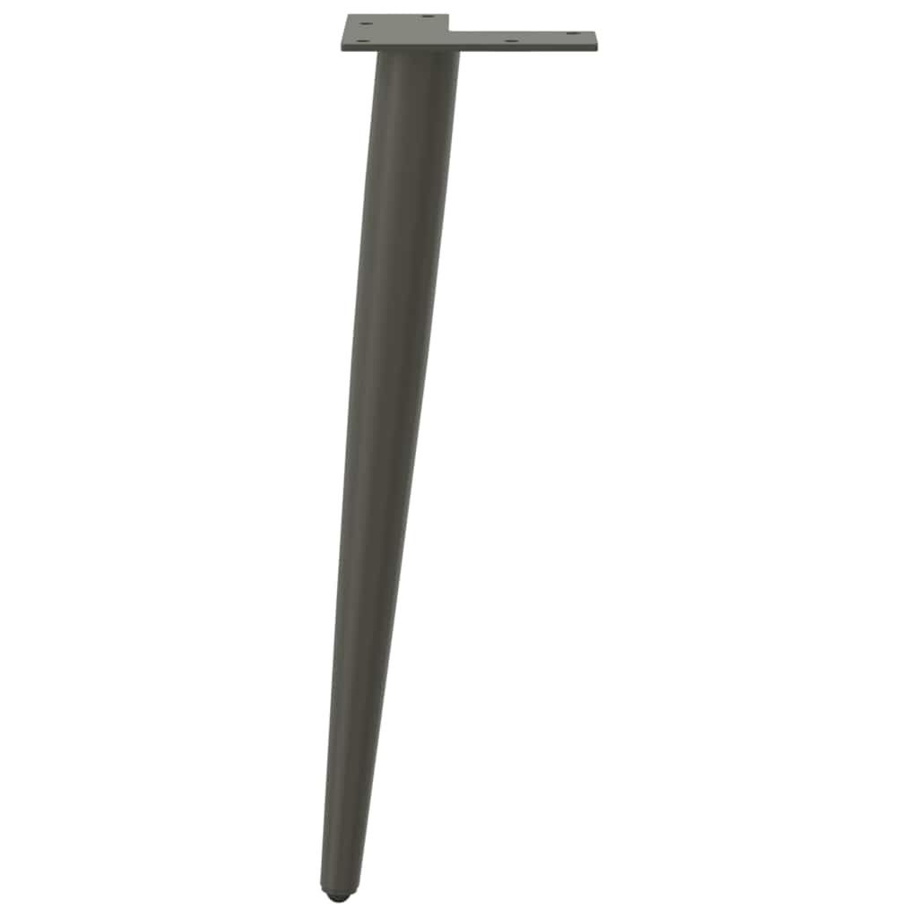 vidaXL Nogi do stolika kawowego w kształcie stożka 4 szt. Antracyt 42-43 cm Stal
