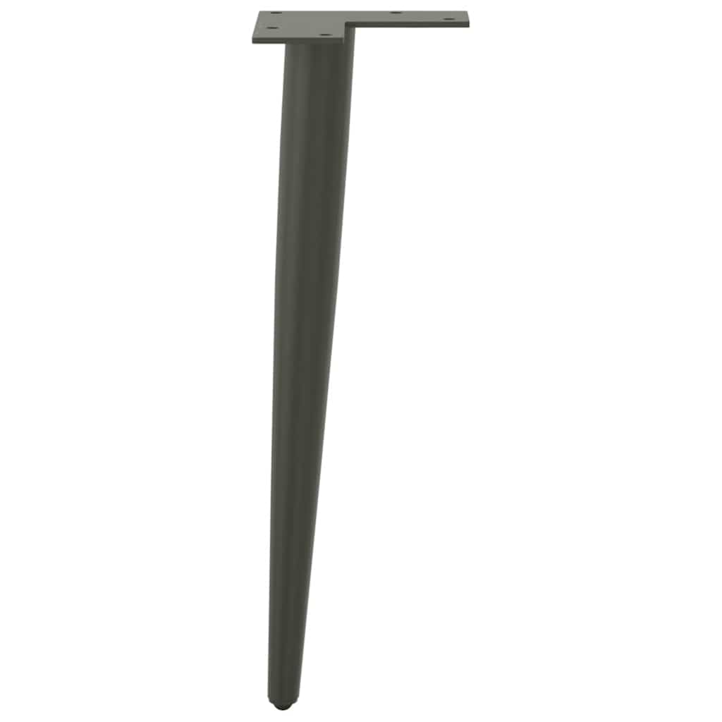 vidaXL Nogi do stolika kawowego w kształcie stożka 4 szt. Antracyt 42-43 cm Stal