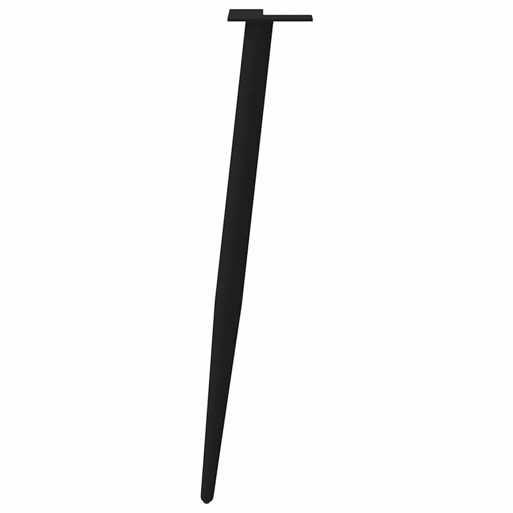 vidaXL Nogi do stołu konsolowego w kształcie stożka 4 szt. Czarne 72-73 cm Stalowe