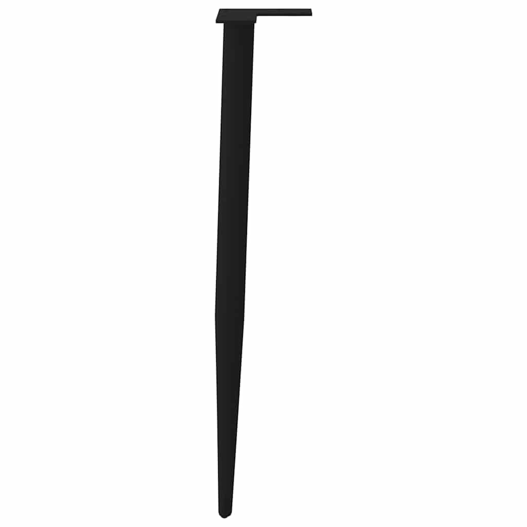 vidaXL Nogi do stołu konsolowego w kształcie stożka 4 szt. Czarne 72-73 cm Stalowe