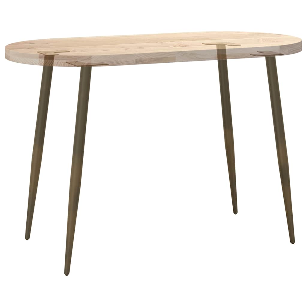 vidaXL Nogi do stołu konsolowego w kształcie stożka 4 szt. Naturalna stal 72-73 cm Stal