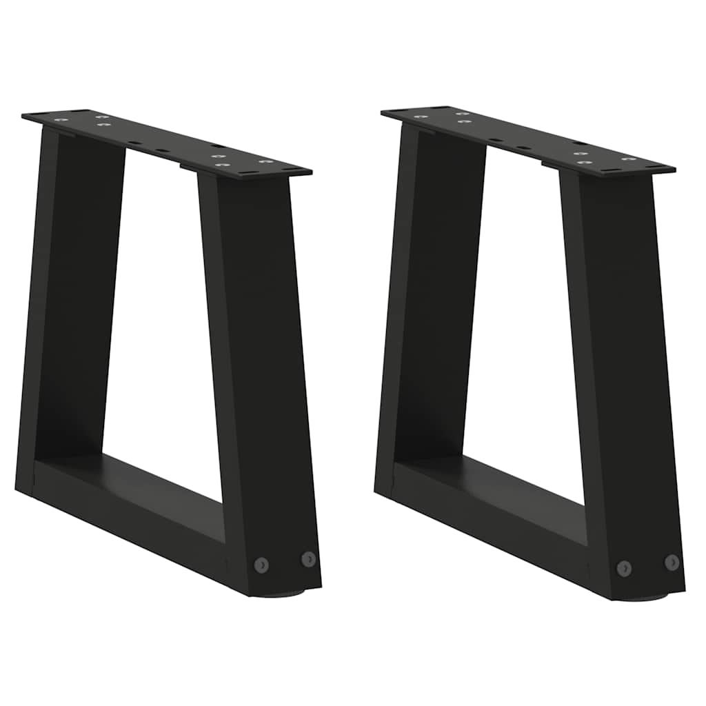 vidaXL Nogi do stolika kawowego w kształcie litery V 2 szt. Czarne 30x(30-31,3) cm Stal
