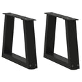 vidaXL Nogi do stolika kawowego w kształcie litery V 2 szt. Czarne 30x(30-31,3) cm Stal