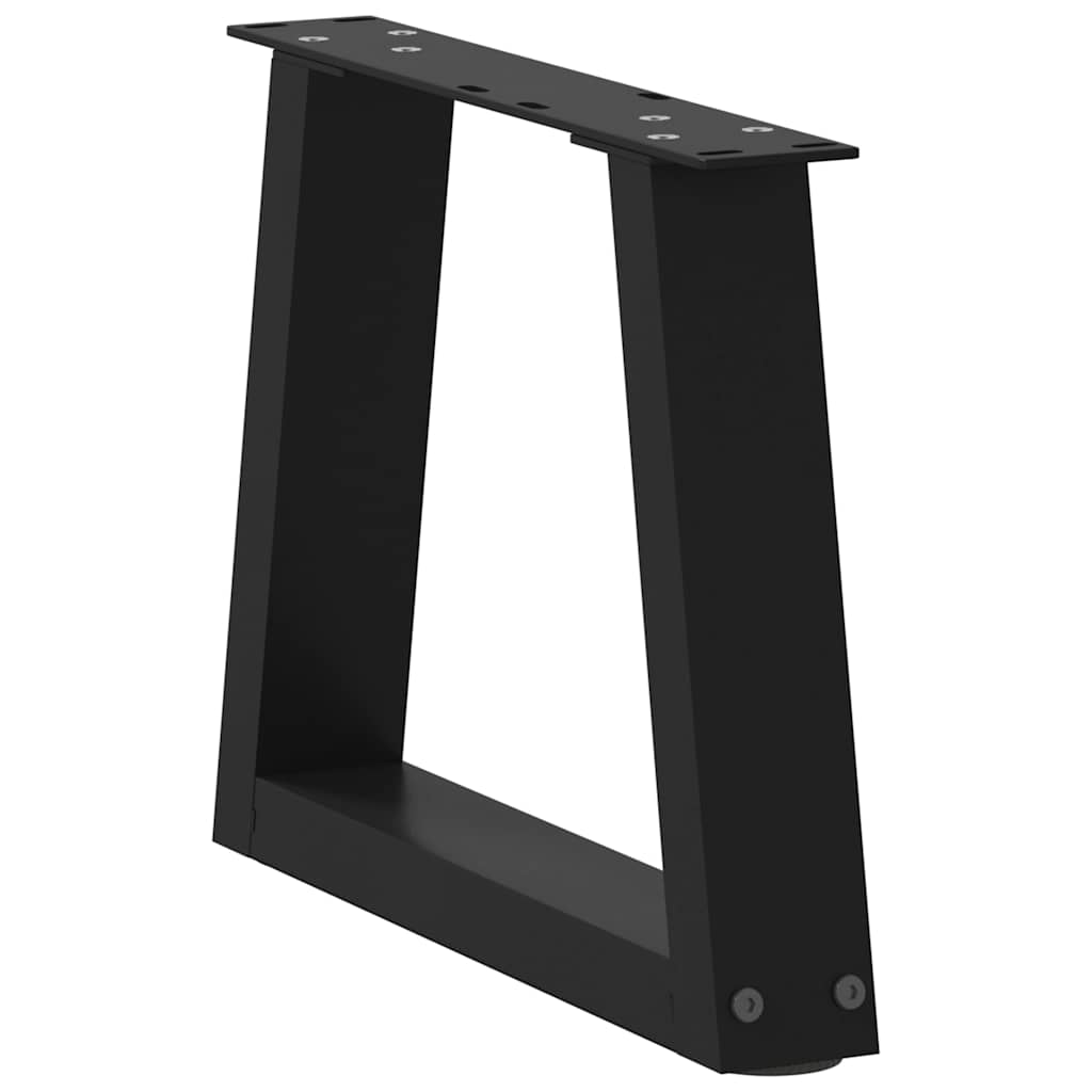 vidaXL Nogi do stolika kawowego w kształcie litery V 2 szt. Czarne 30x(30-31,3) cm Stal