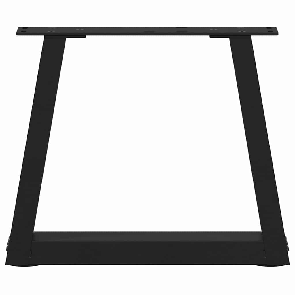 vidaXL Nogi do stolika kawowego w kształcie litery V 2 szt. Czarne 30x(30-31,3) cm Stal