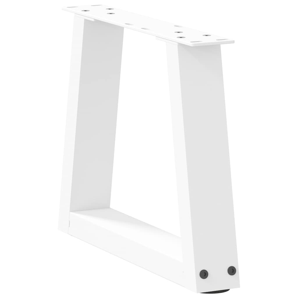 vidaXL Nogi do stolika kawowego w kształcie litery V 2 szt. Białe 30x(30-31,3) cm Stal