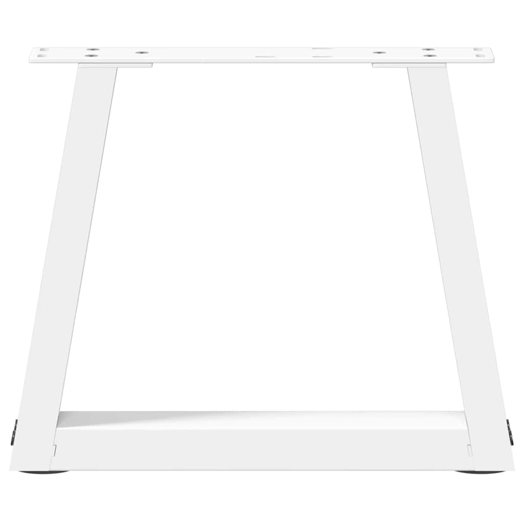 vidaXL Nogi do stolika kawowego w kształcie litery V 2 szt. Białe 30x(30-31,3) cm Stal