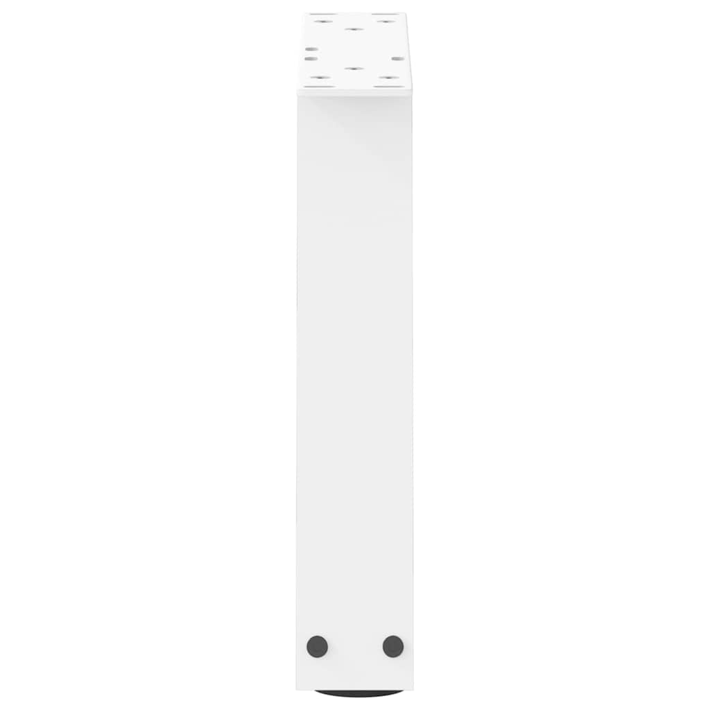 vidaXL Nogi do stolika kawowego w kształcie litery V 2 szt. Białe 30x(30-31,3) cm Stal