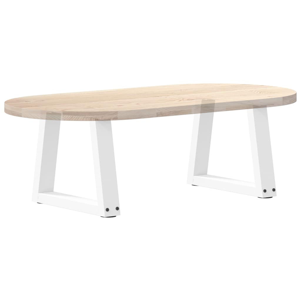 vidaXL Nogi do stolika kawowego w kształcie litery V 2 szt. Białe 30x(30-31,3) cm Stal