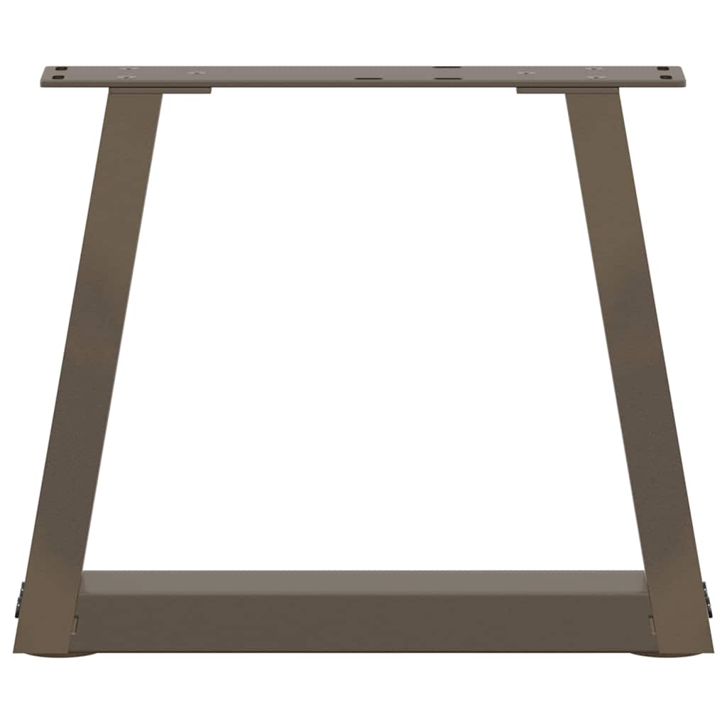 vidaXL Nogi do stolika kawowego w kształcie litery V 2 szt. Naturalna stal 30x(30-31,3) cm Stal