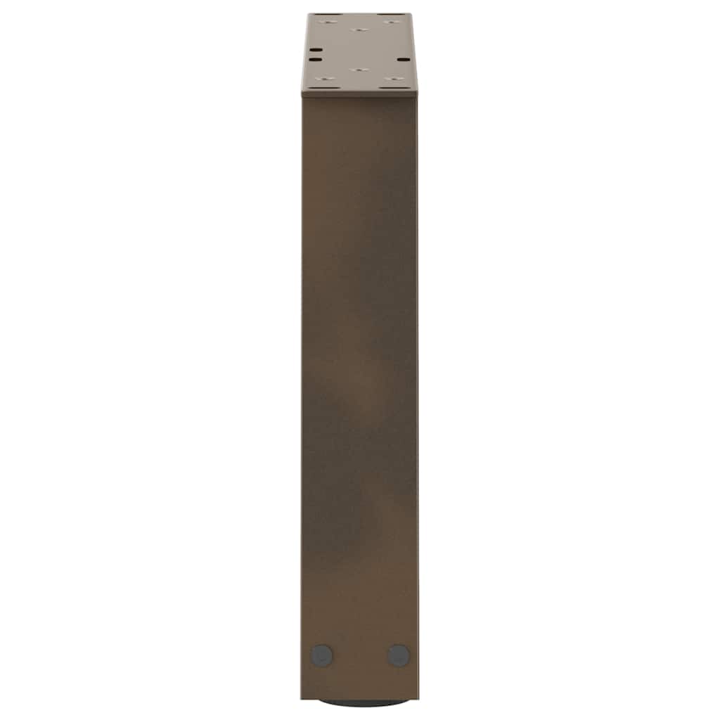 vidaXL Nogi do stolika kawowego w kształcie litery V 2 szt. Naturalna stal 30x(30-31,3) cm Stal