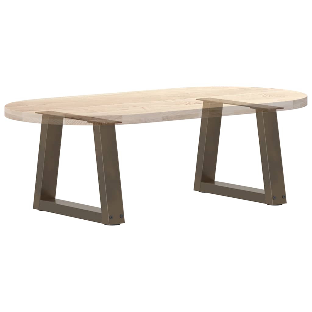 vidaXL Nogi do stolika kawowego w kształcie litery V 2 szt. Naturalna stal 30x(30-31,3) cm Stal
