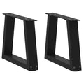 vidaXL Nogi do stolika kawowego w kształcie litery V 2 szt. Czarne 40x(30-31,3) cm Stal