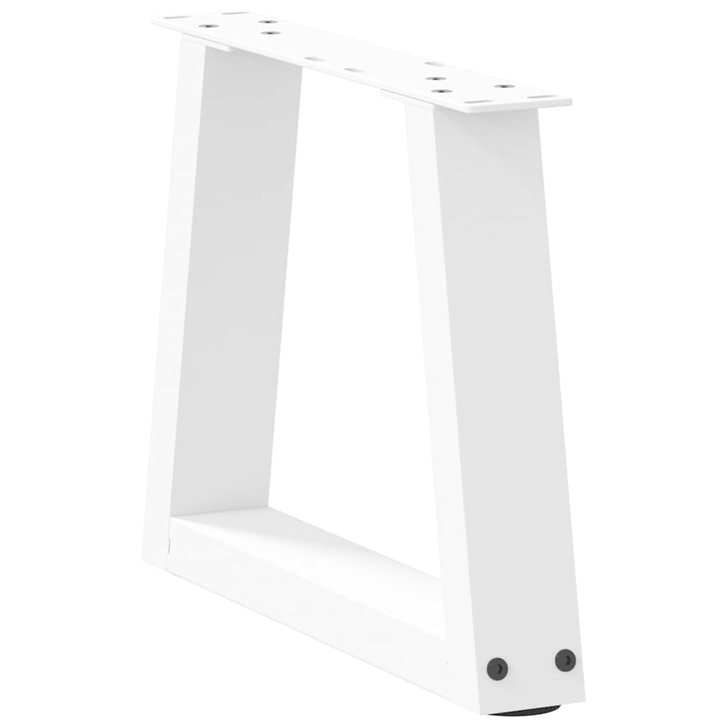 vidaXL Nogi do stolika kawowego w kształcie litery V 2 szt. Białe 40x(30-31,3) cm Stal