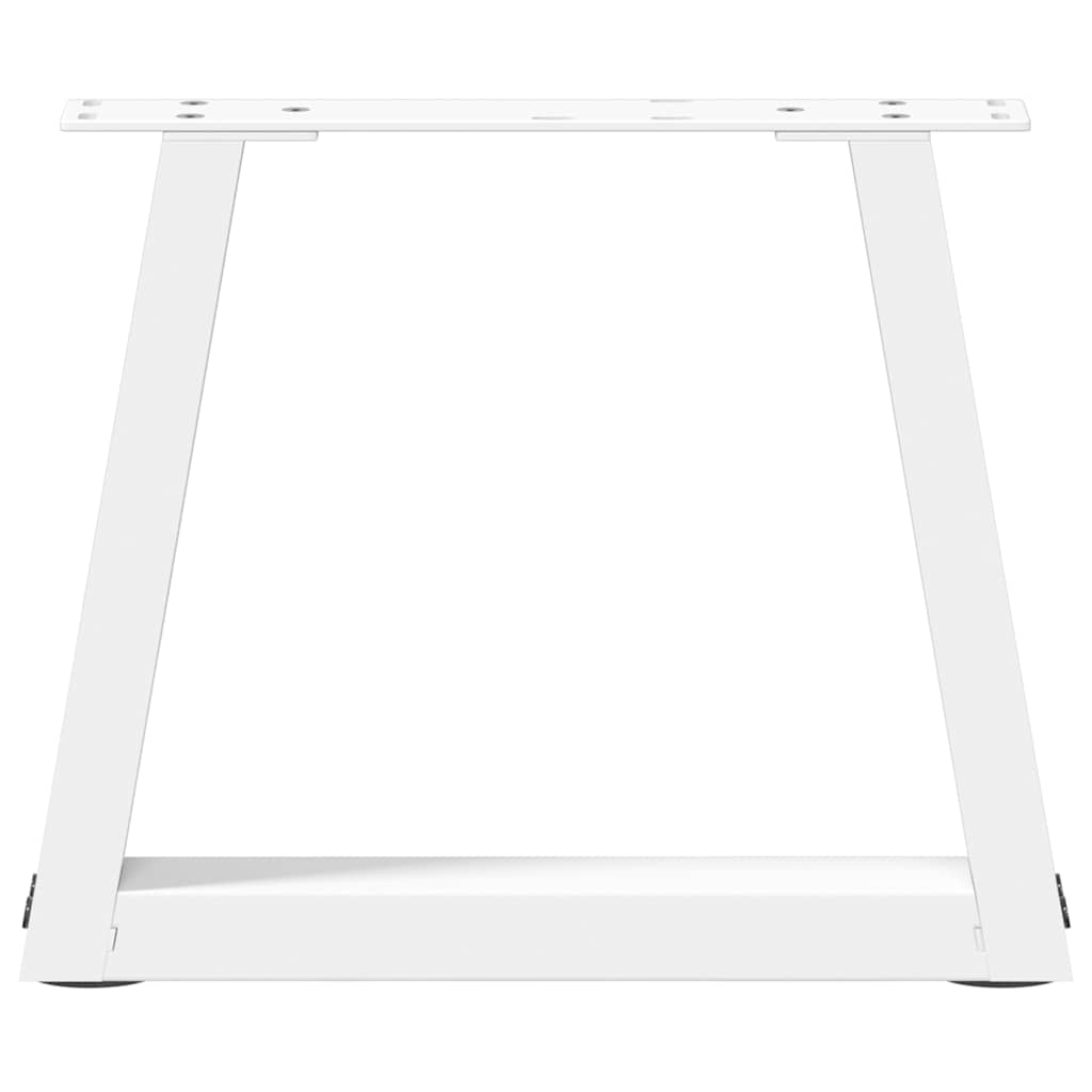 vidaXL Nogi do stolika kawowego w kształcie litery V 2 szt. Białe 40x(30-31,3) cm Stal