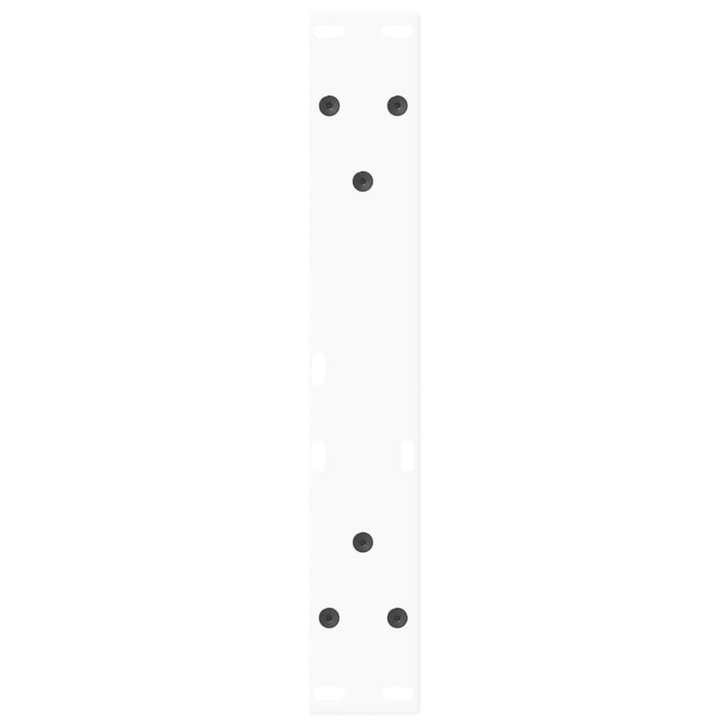 vidaXL Nogi do stolika kawowego w kształcie litery V 2 szt. Białe 40x(30-31,3) cm Stal