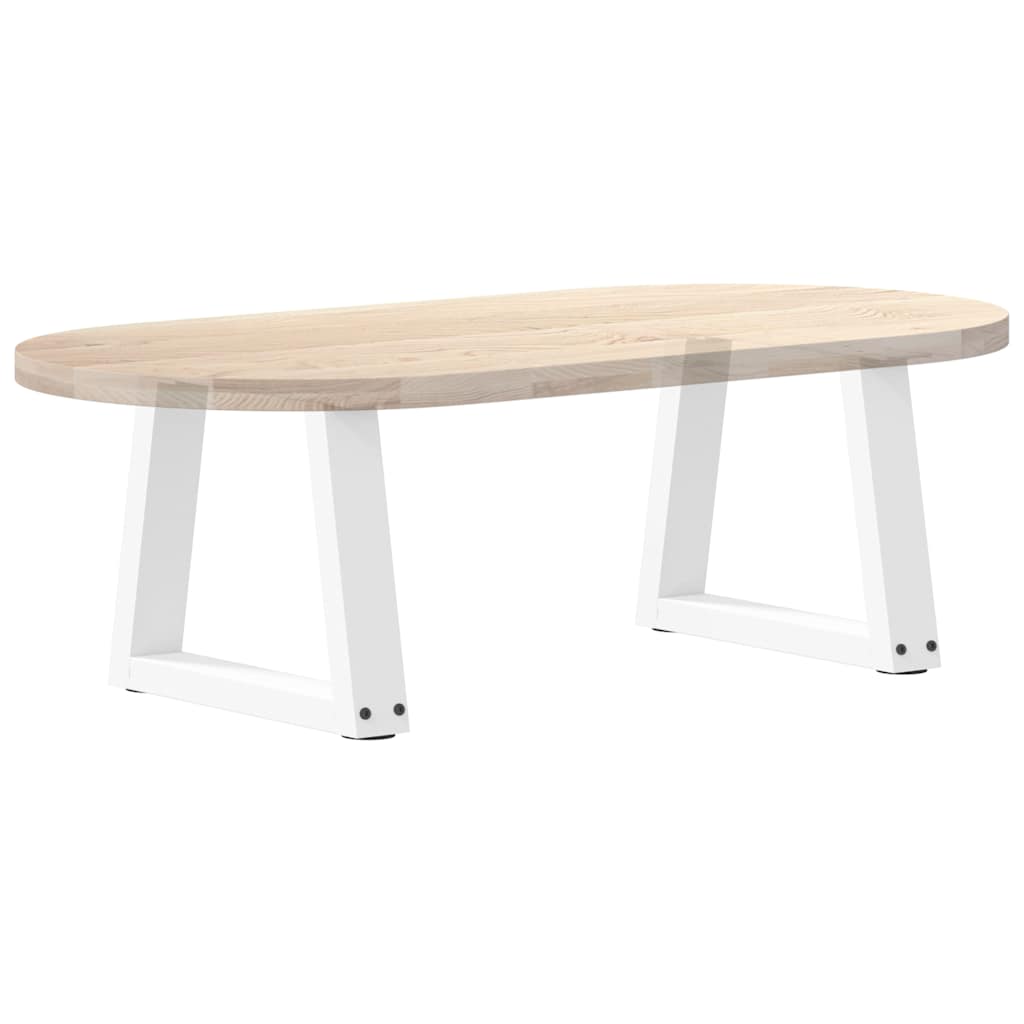 vidaXL Nogi do stolika kawowego w kształcie litery V 2 szt. Białe 40x(30-31,3) cm Stal