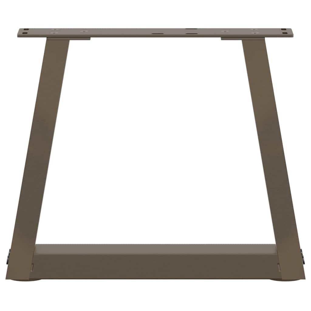 vidaXL Nogi do stolika kawowego w kształcie litery V 2 szt. Naturalna stal 40x(30-31,3) cm Stal