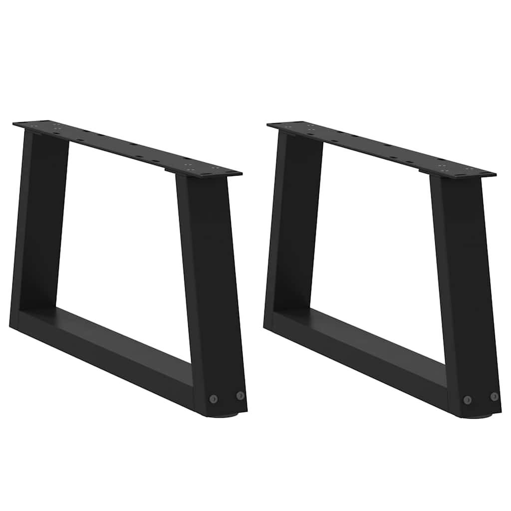 vidaXL Nogi do stolika kawowego w kształcie litery V 2 szt. Czarne 50x(30-31,3) cm Stal
