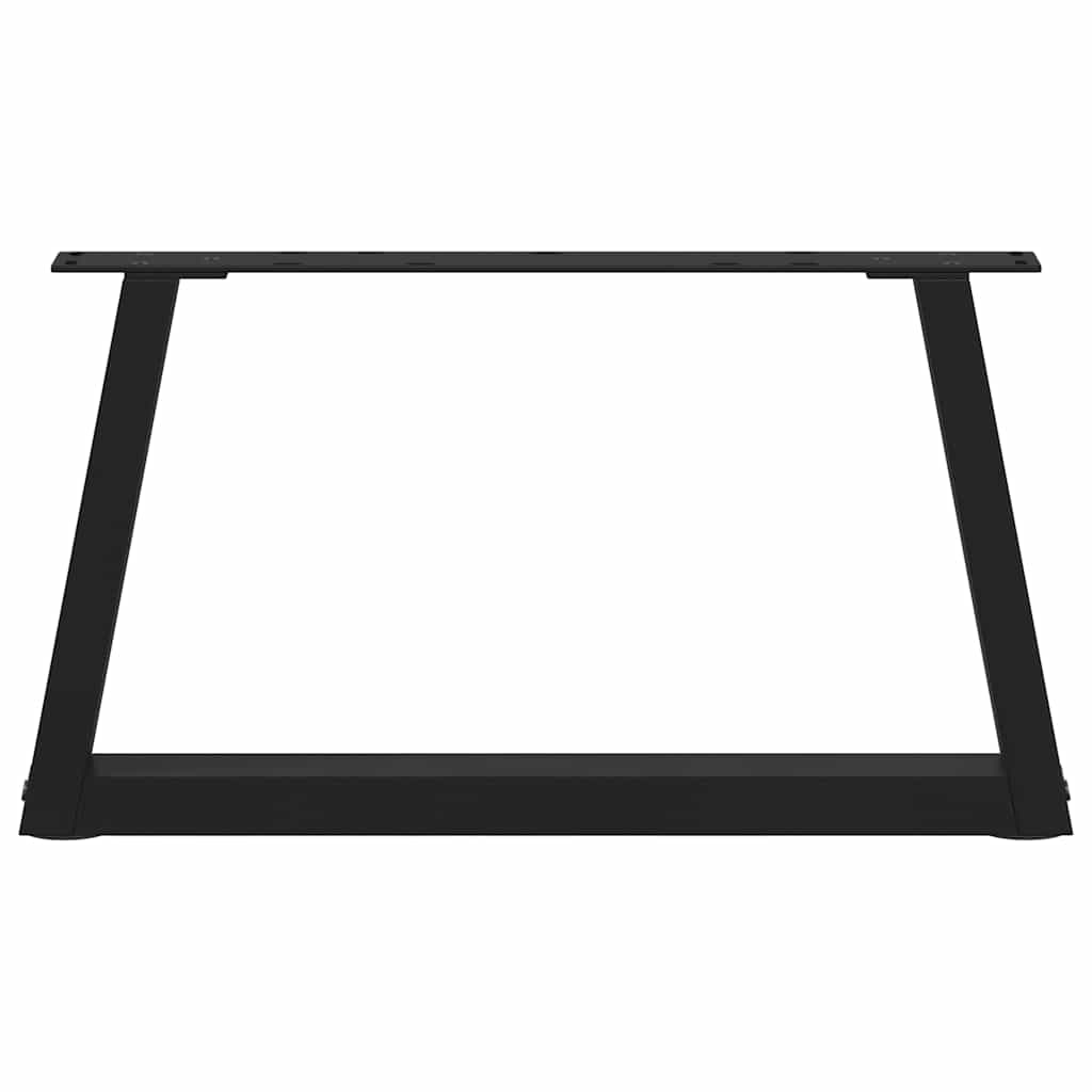 vidaXL Nogi do stolika kawowego w kształcie litery V 2 szt. Czarne 50x(30-31,3) cm Stal