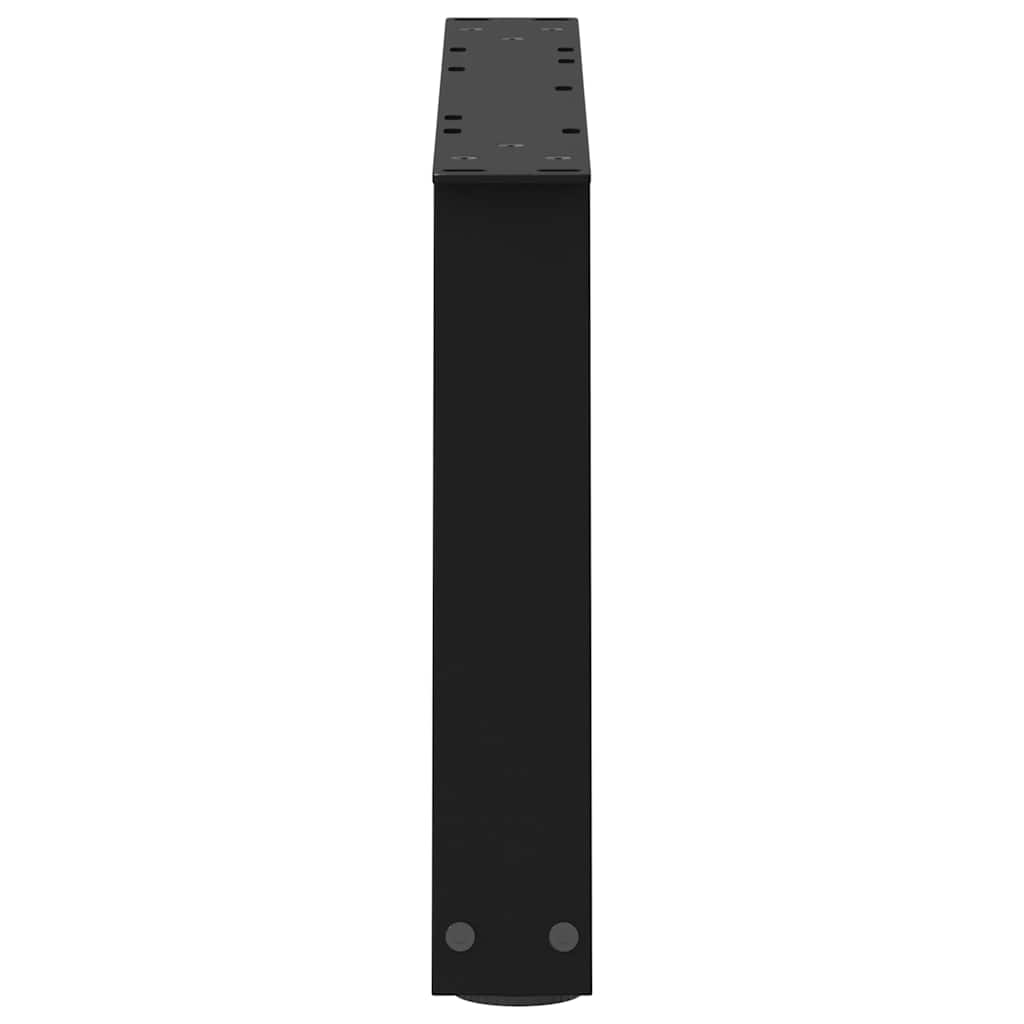 vidaXL Nogi do stolika kawowego w kształcie litery V 2 szt. Czarne 50x(30-31,3) cm Stal