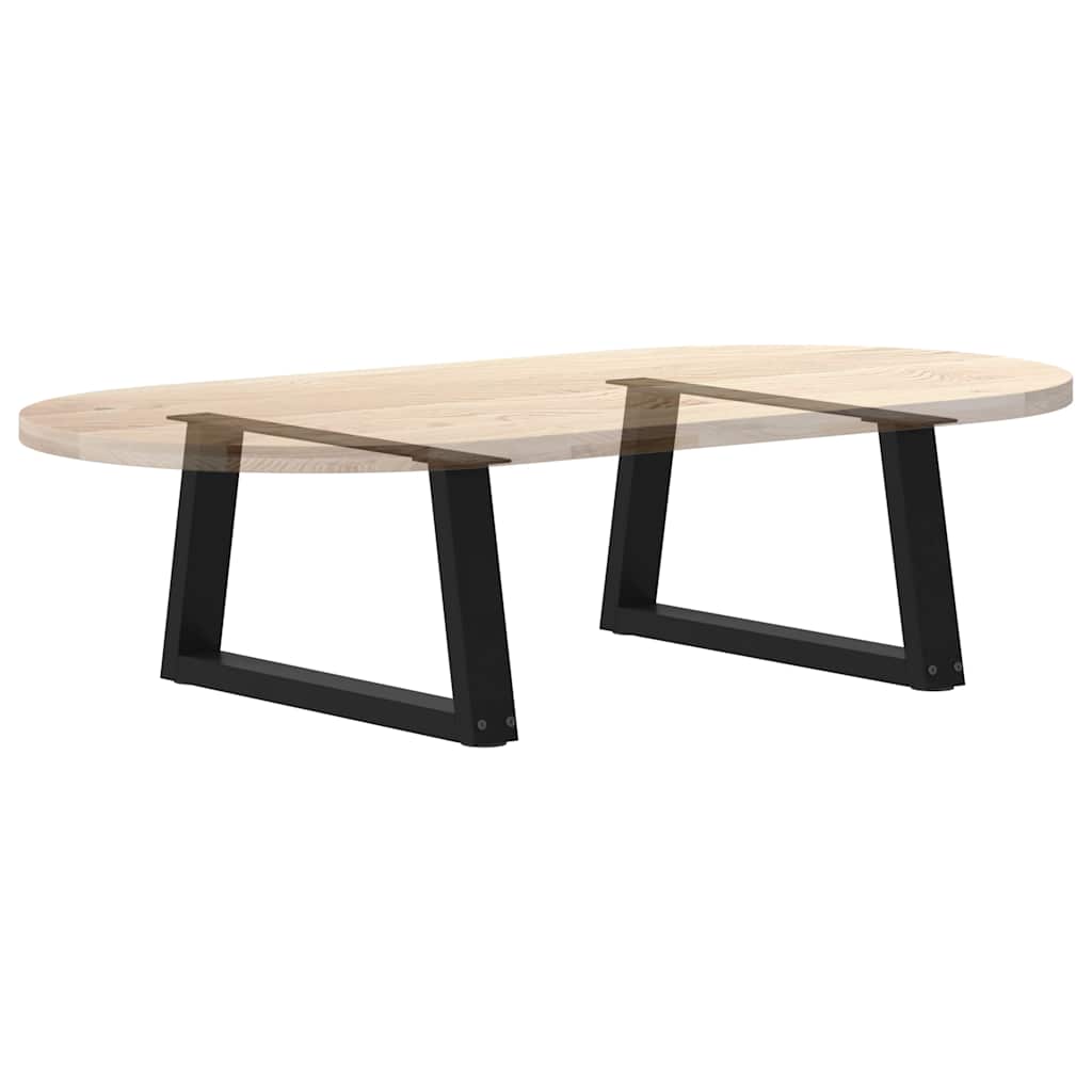 vidaXL Nogi do stolika kawowego w kształcie litery V 2 szt. Czarne 50x(30-31,3) cm Stal