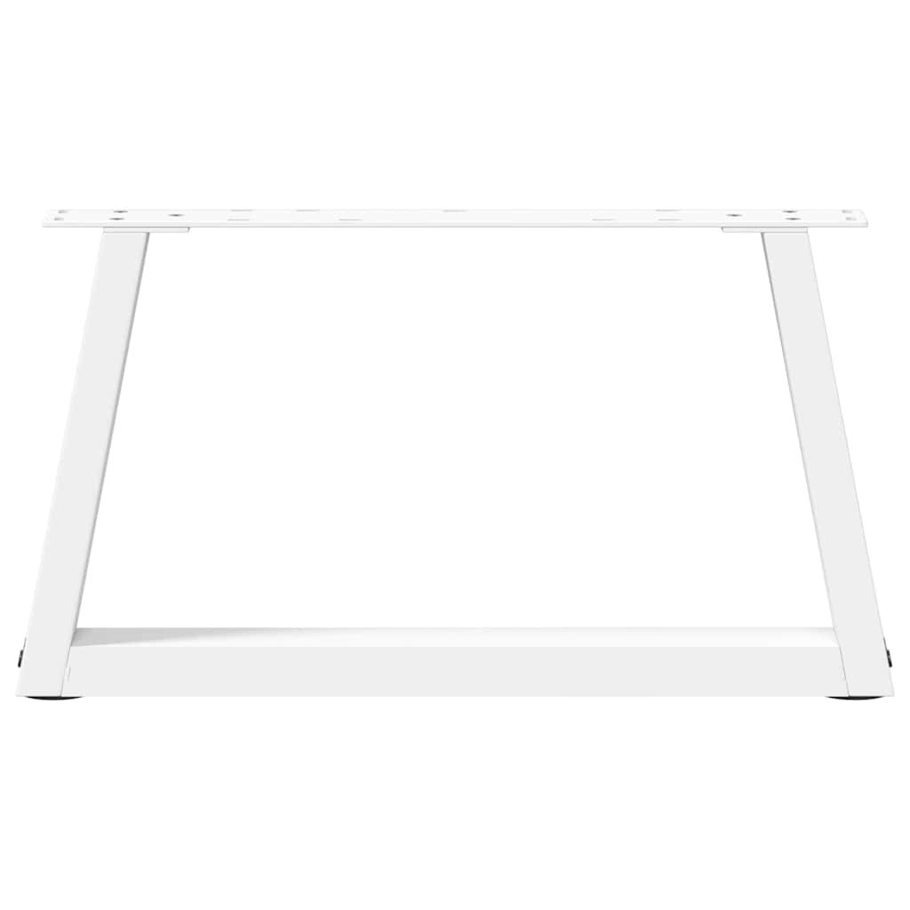 vidaXL Nogi do stolika kawowego w kształcie litery V 2 szt. Białe 50x(30-31,3) cm Stal