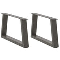 vidaXL Nogi do stolika kawowego w kształcie litery V 2 szt. Antracyt 50x(30-31,3) cm Stal