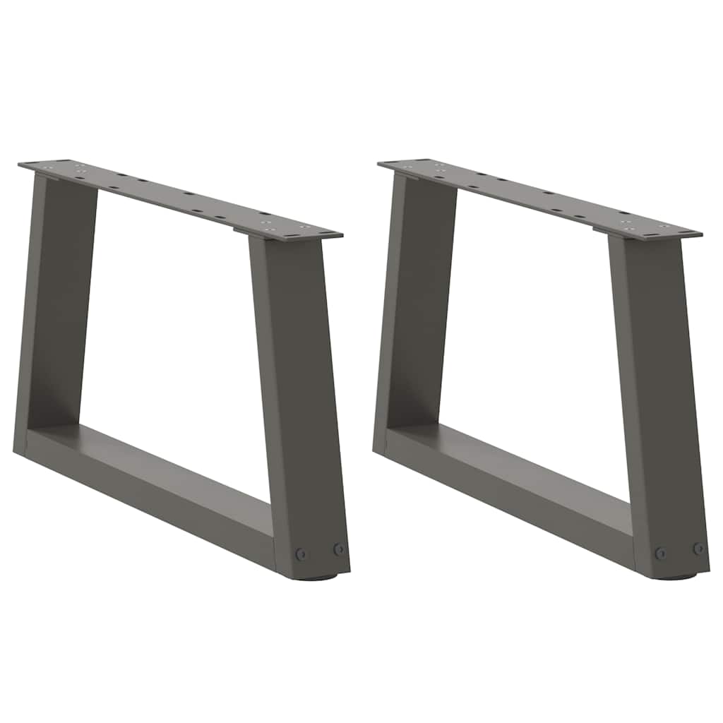 vidaXL Nogi do stolika kawowego w kształcie litery V 2 szt. Antracyt 50x(30-31,3) cm Stal