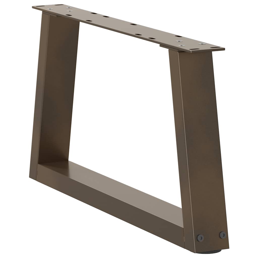 vidaXL Nogi do stolika kawowego w kształcie litery V 2 szt. Naturalna stal 50x(30-31,3) cm Stal