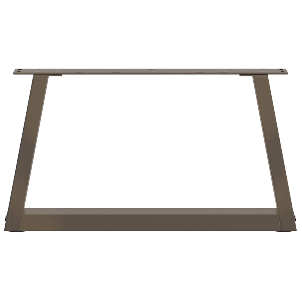 vidaXL Nogi do stolika kawowego w kształcie litery V 2 szt. Naturalna stal 50x(30-31,3) cm Stal