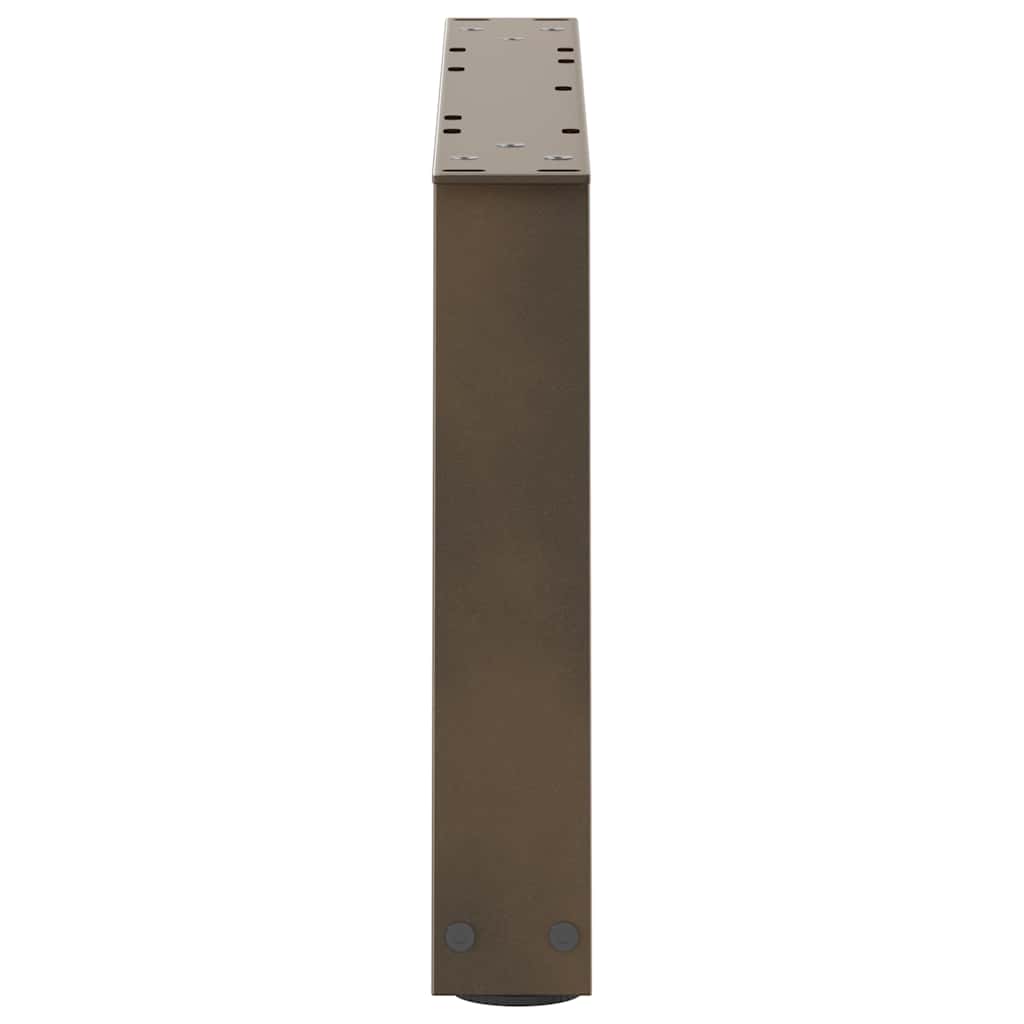 vidaXL Nogi do stolika kawowego w kształcie litery V 2 szt. Naturalna stal 50x(30-31,3) cm Stal