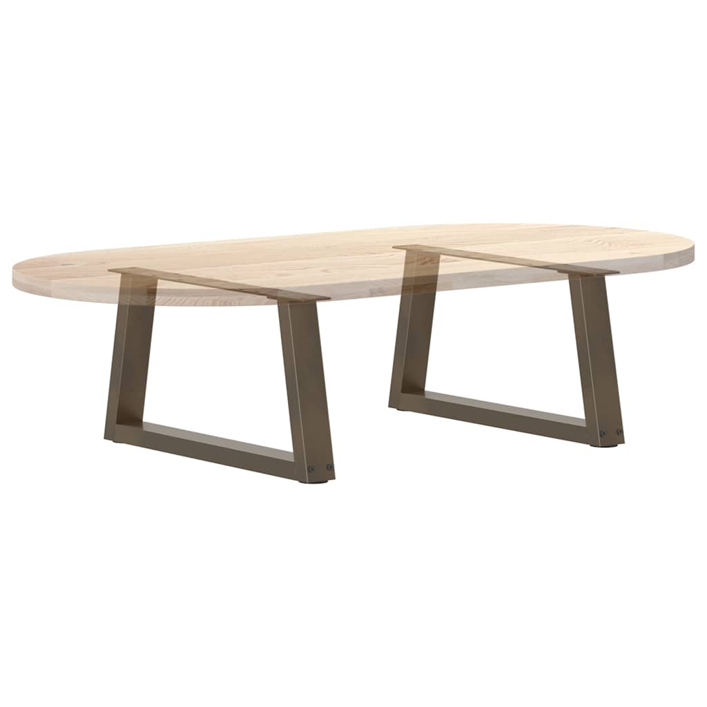 vidaXL Nogi do stolika kawowego w kształcie litery V 2 szt. Naturalna stal 50x(30-31,3) cm Stal